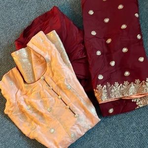 Three piece salwar kameez size 40